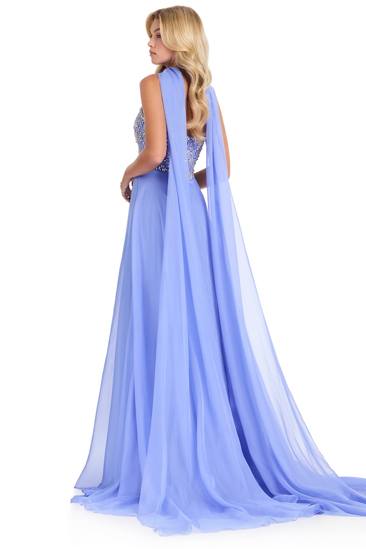 Ashley Lauren 12420 - Sweetheart Embellished Chiffon A-Line Prom Gown