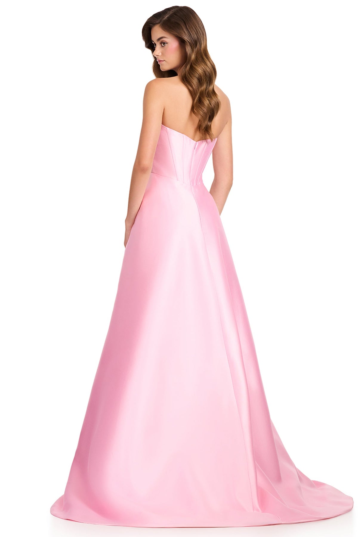 Ashley Lauren 12430 - Sweetheart Halter Overskirt Prom Gown