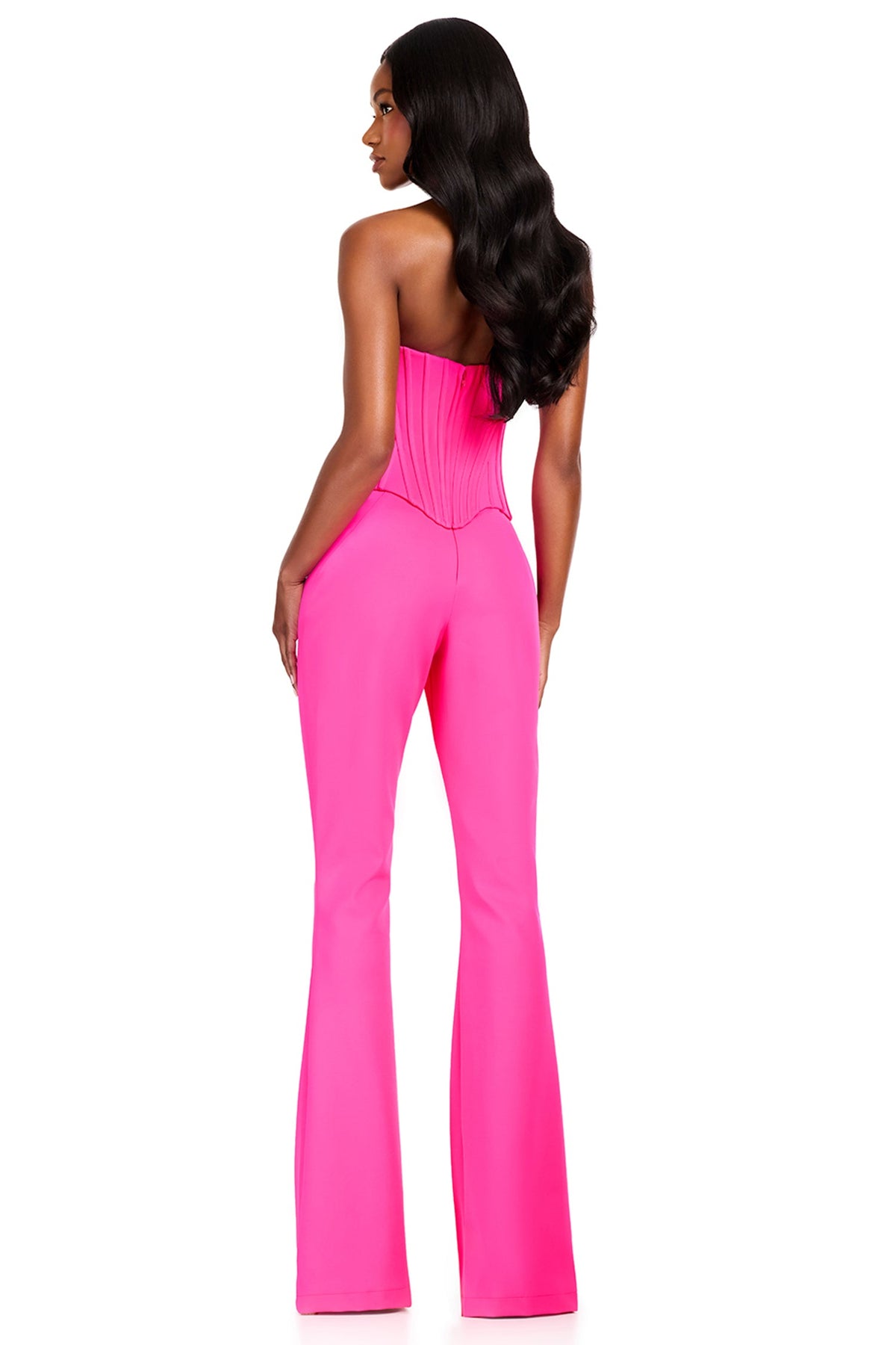 Ashley Lauren 12441 - Two Piece Basque Strapless Pantsuit