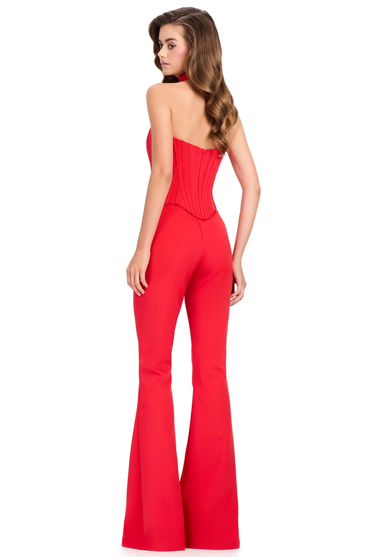 Ashley Lauren 12441 - Two Piece Basque Strapless Pantsuit