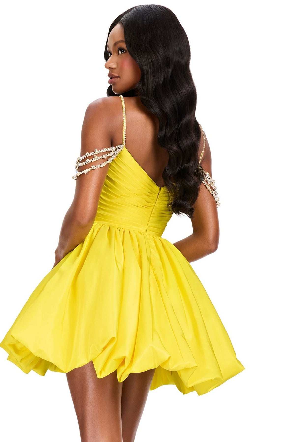 Ashley Lauren 40042 - Ruched Sweetheart Bubble A-Line Cocktail Dress