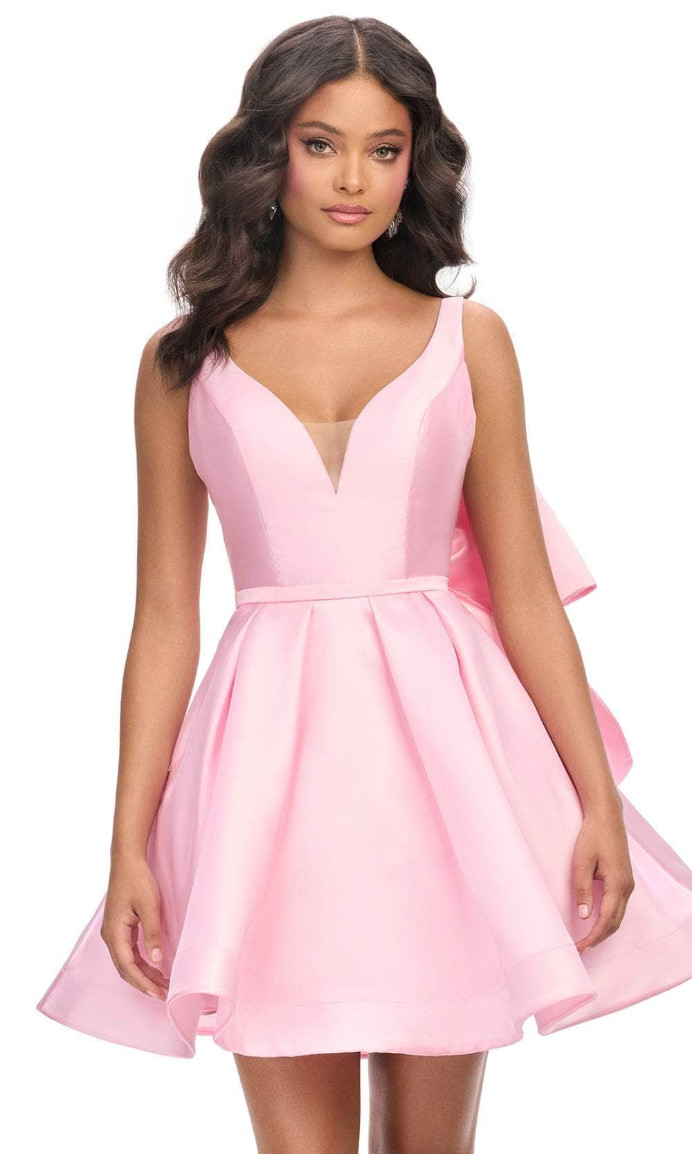 Ashley Lauren 4781 - Wide Strap A-Line Cocktail Dress Homecoming Dresses