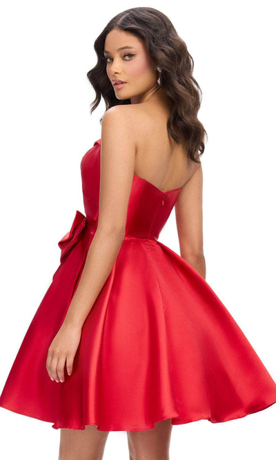 Ashley Lauren 4783 - Bow Sweetheart neck Cocktail Dress Homecoming Dresses