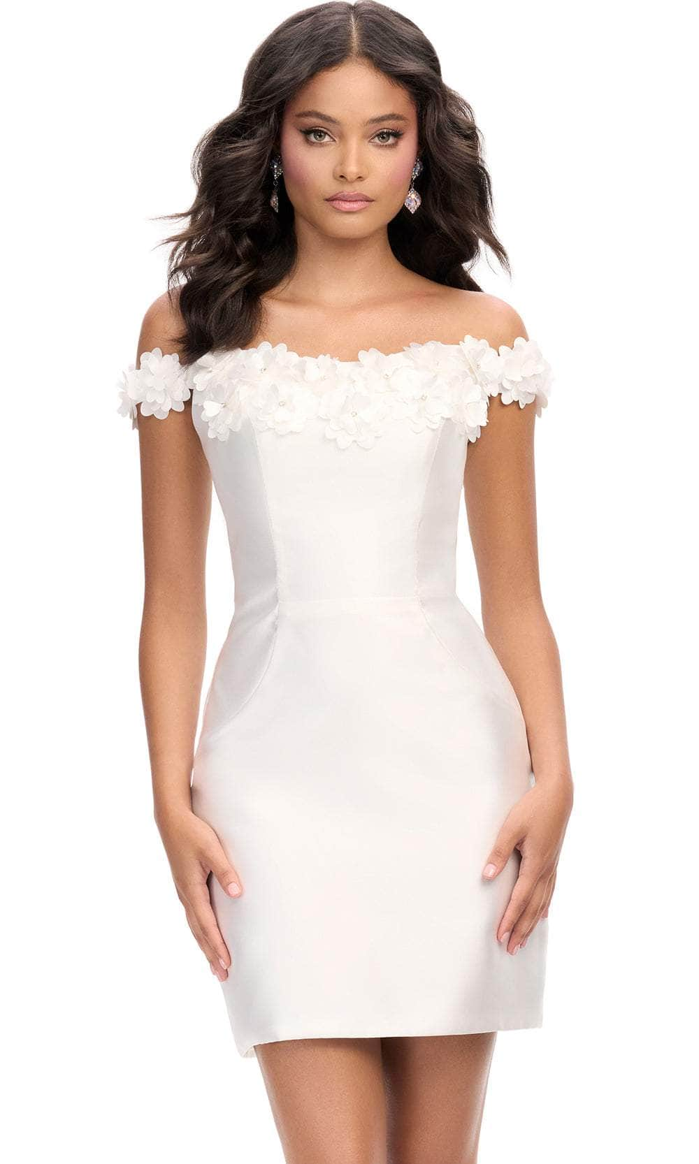 Ashley Lauren 4784 - Off Shoulder Bodycon Cocktail Dress Homecoming Dresses