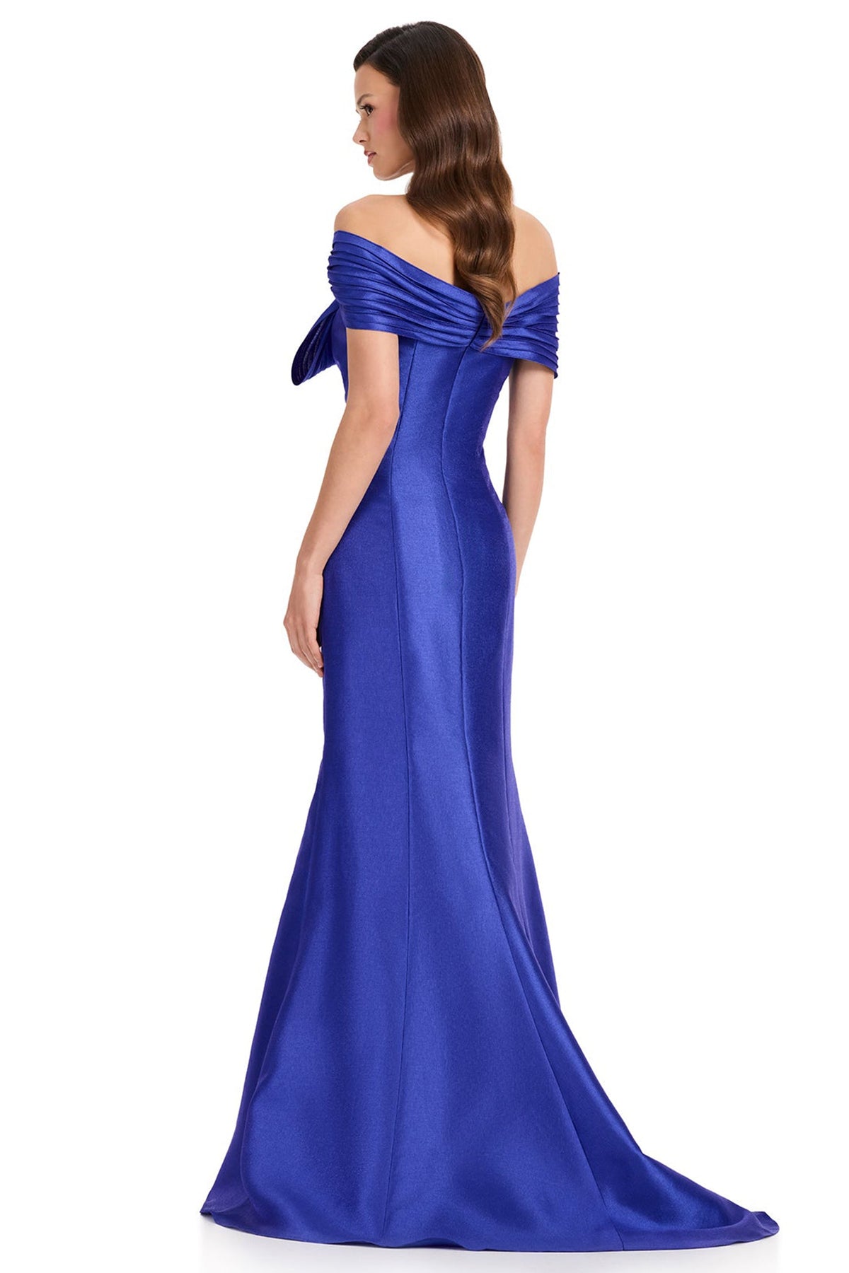 Ashley Lauren E12369 Knotted Bow Accent Mermaid Evening Gown
