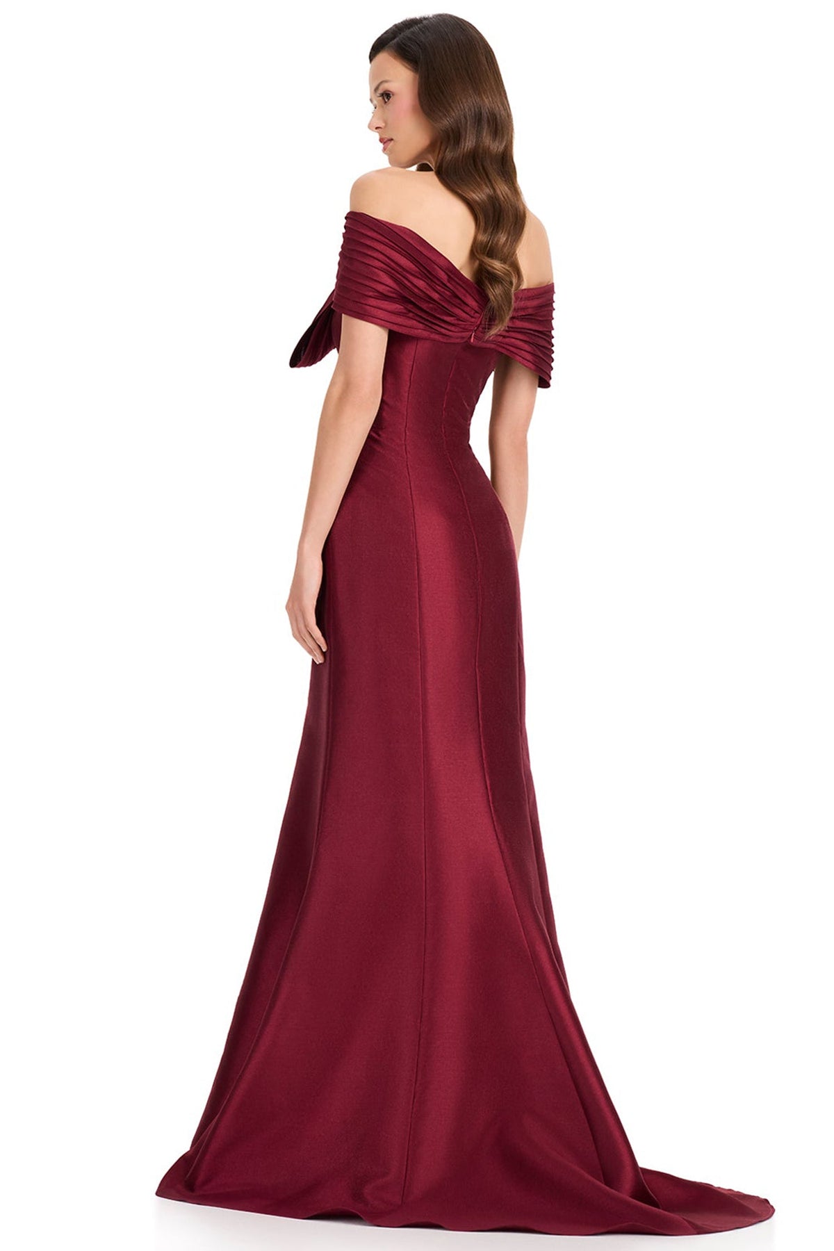 Ashley Lauren E12369 Knotted Bow Accent Mermaid Evening Gown