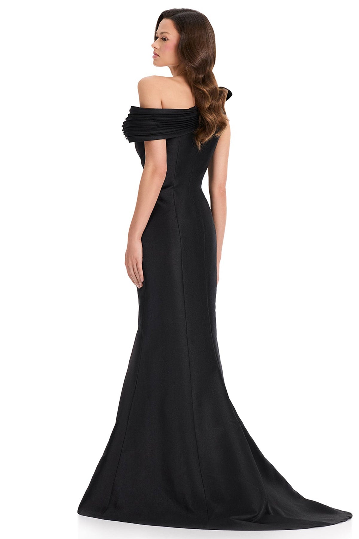 Ashley Lauren E12370 Mermaid Beaded Brooch Evening Gown