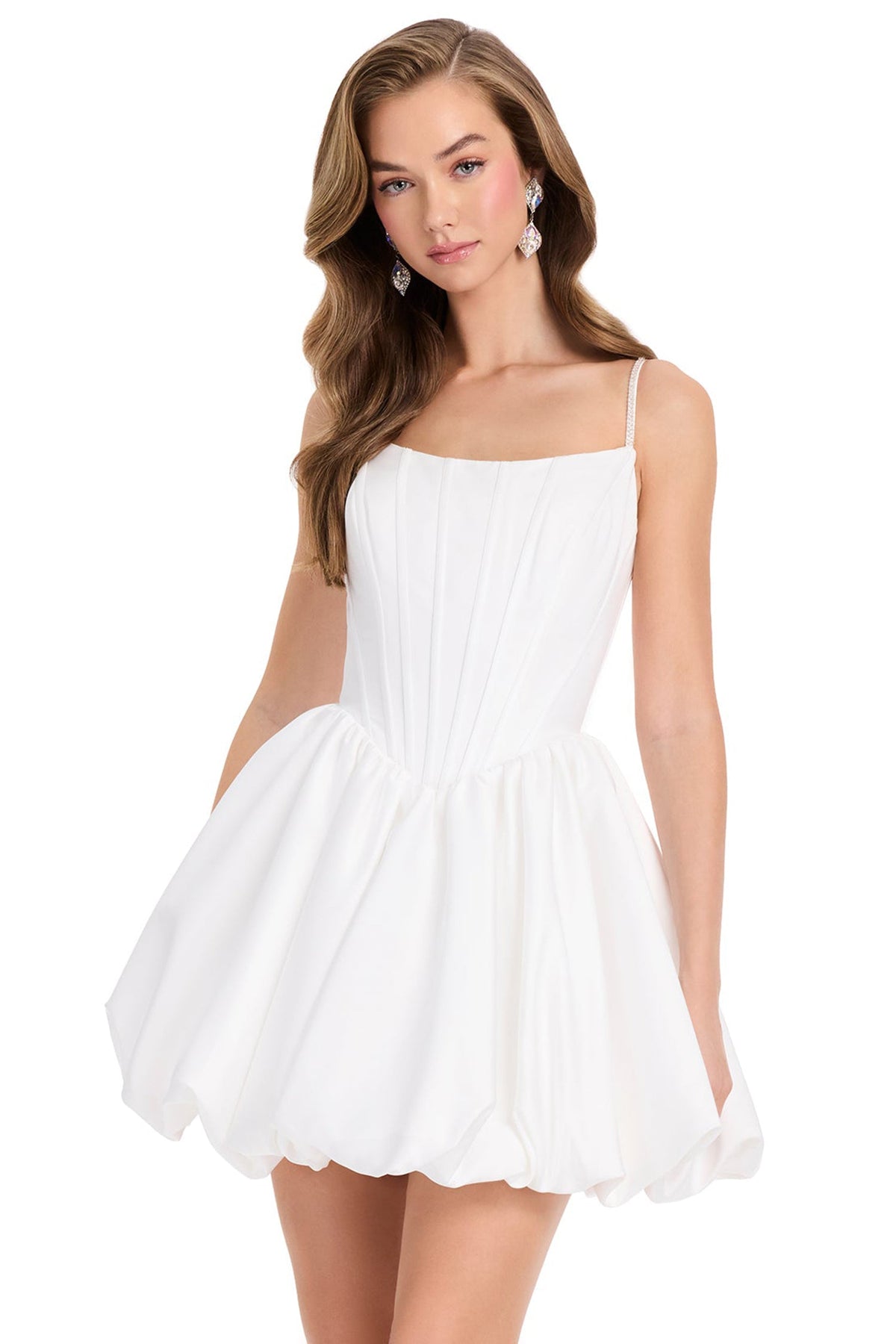 Ashley Lauren E40014 A-Line Scoop Neckline Cocktail Dress