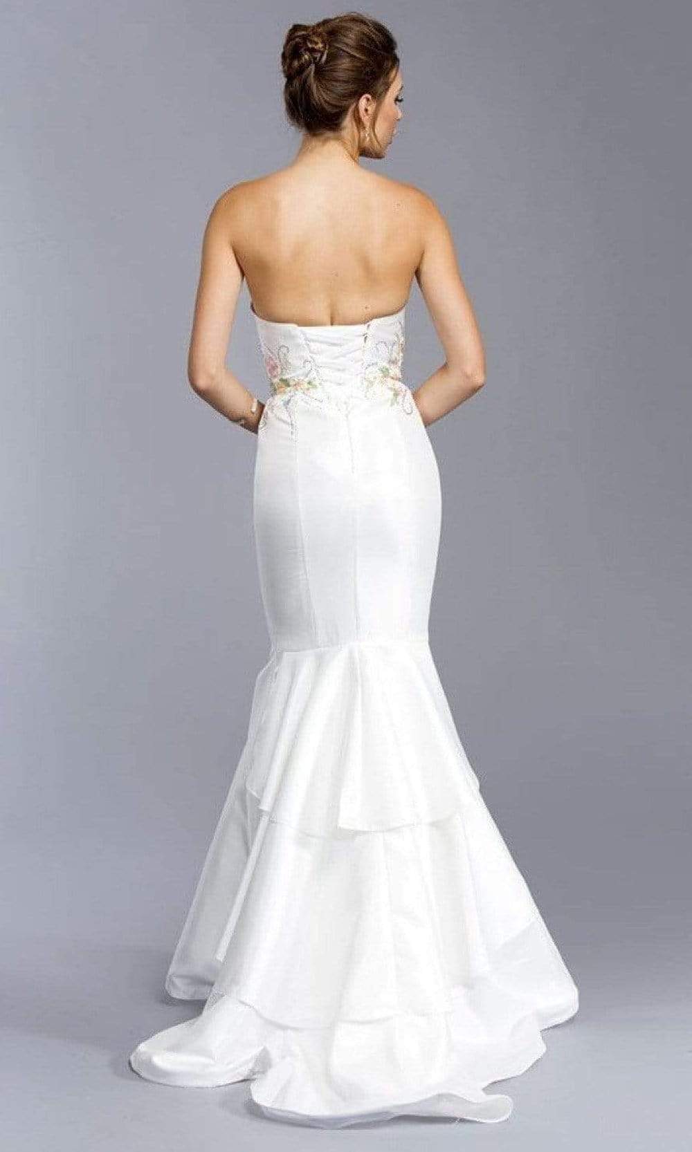 Trevi Collection Bridal - L1914 Multi Colored Embroidery Wedding  Dress Wedding Dresses