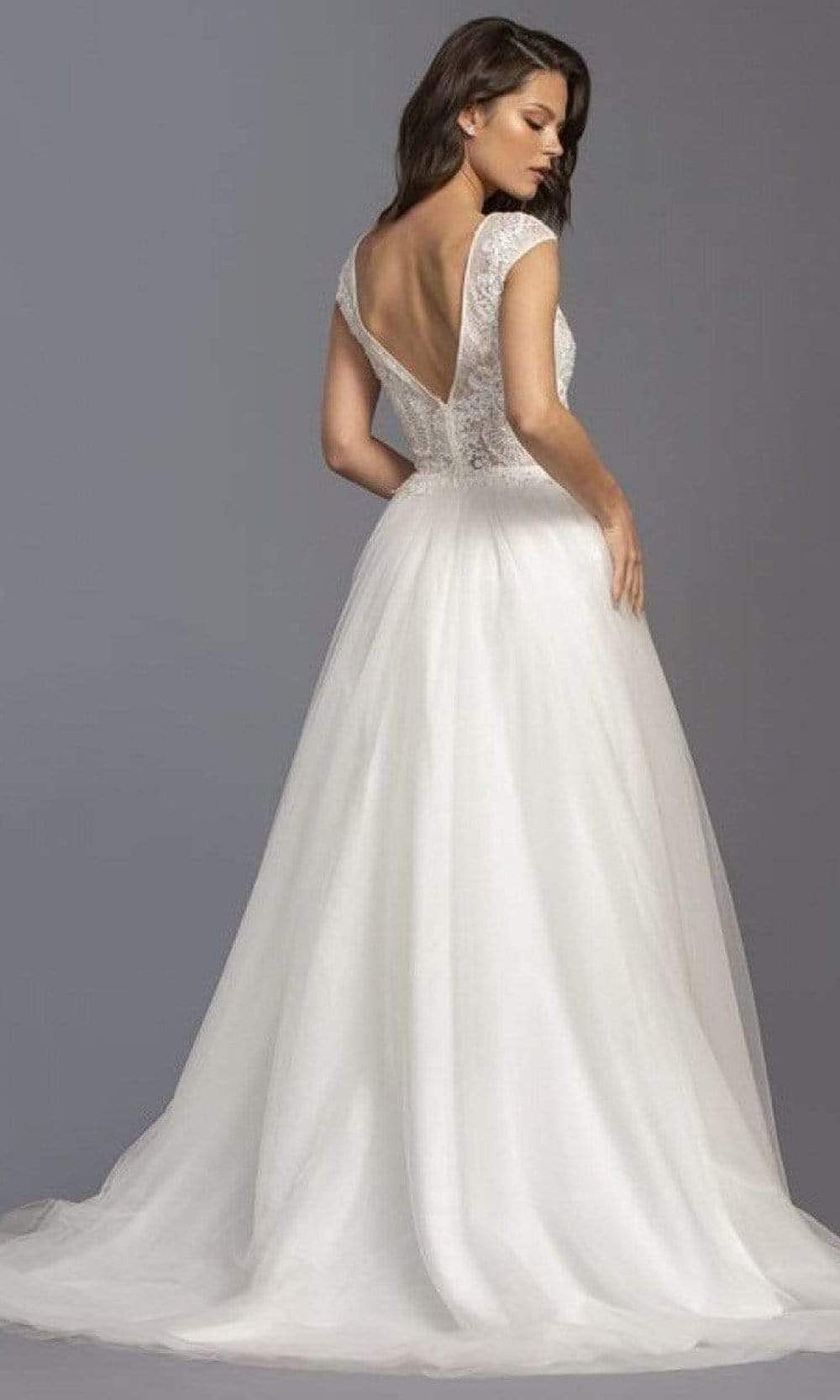 Trevi Collection Bridal - L2249 Lace Beaded Tulle Wedding Gown Wedding Dresses