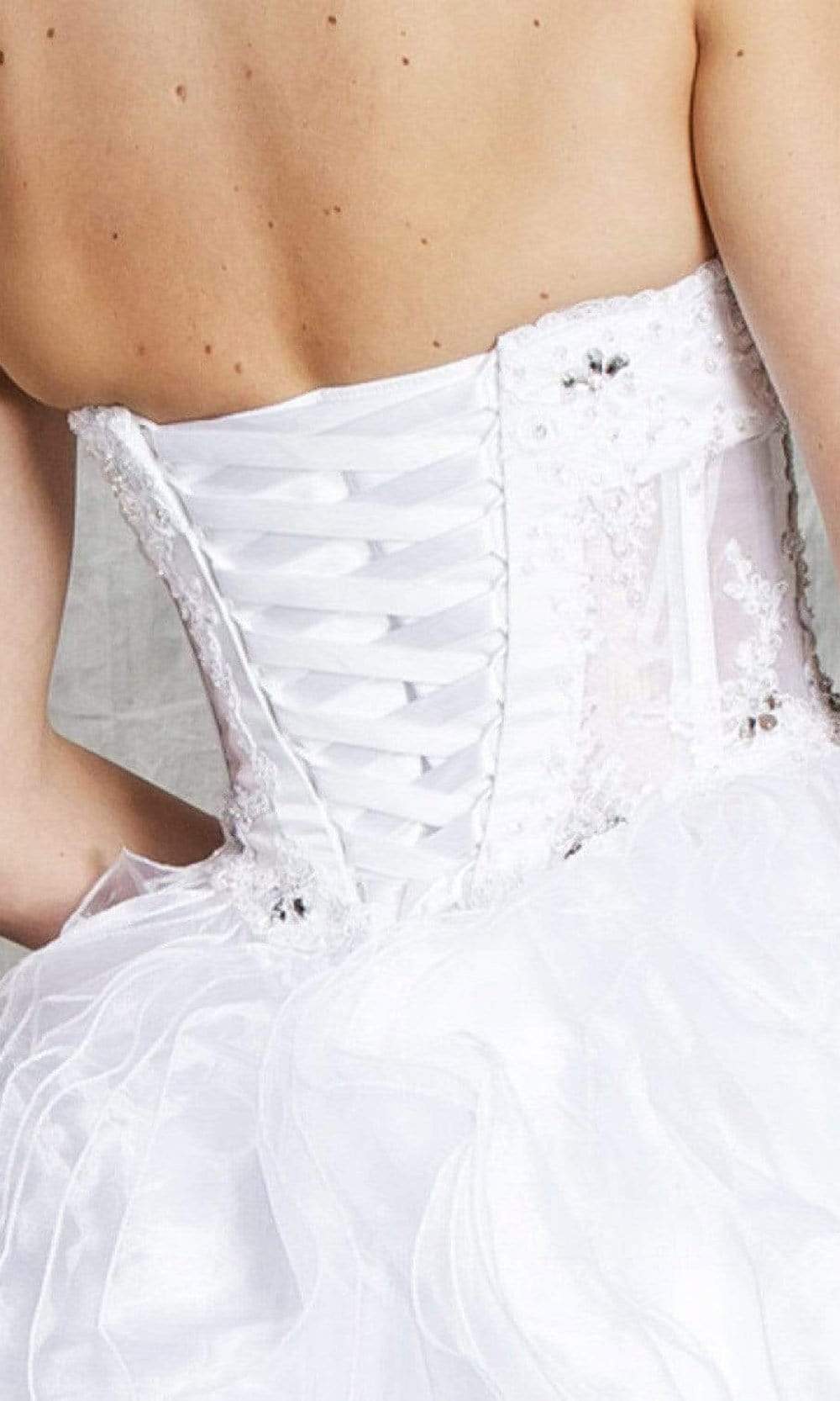 Aspeed Bridal - LH032 Corset Bod Ruffled Wedding Gown Wedding Dresses