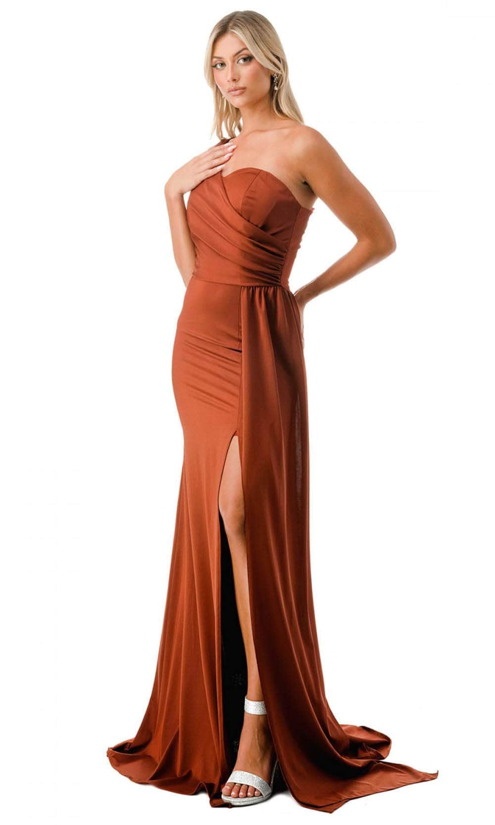 Trevi Collection D567 - One Shoulder Evening Gown
