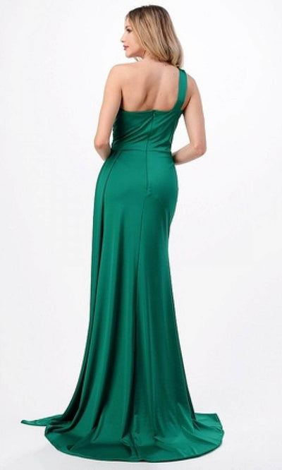 Trevi Collection D567 - One Shoulder Evening Gown
