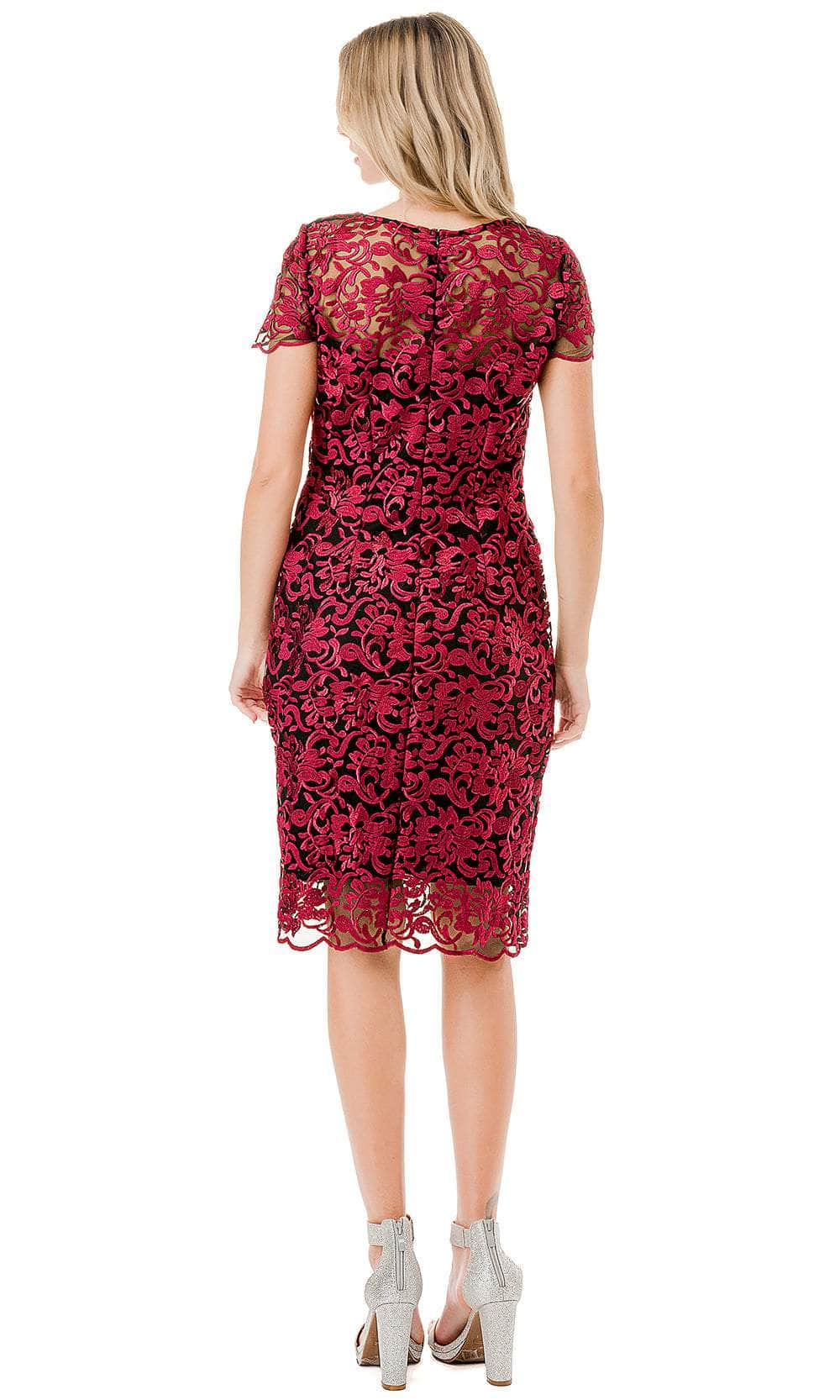 Aspeed Design D713 - Illusion Jewel Knee Length Formal Dress Special Occasion Dress