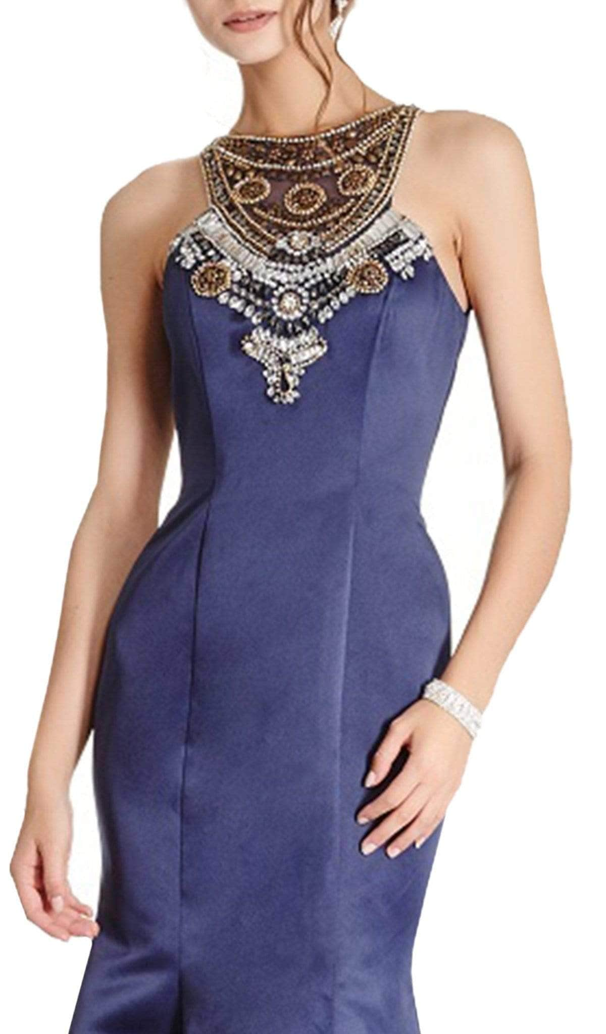 Trevi Collection - L1720 Embellished Sleeveless Evening Gown Evening Dresses XS 