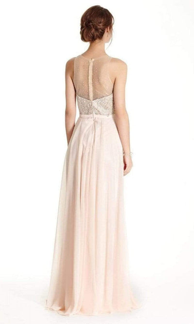 Trevi Collection - L1793 Illusion Jewel Lace A-Line Dress Prom Dresses
