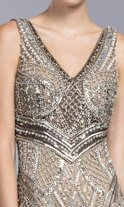 Trevi Collection - L2015 Sleeveless Sheath Evening Dress Evening Dresses