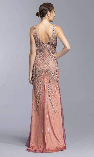 Trevi Collection - L2015 Sleeveless Sheath Evening Dress Special Occasion Dress