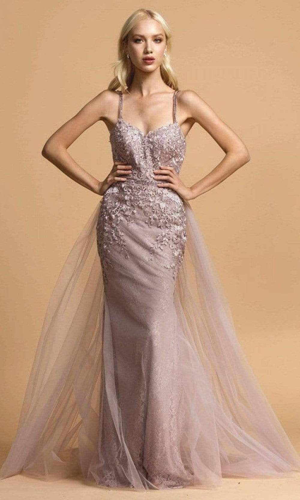 Trevi Collection - L2171 Sweetheart Mermaid/A-Line Evening Dress Evening Dresses XXS / Mauve