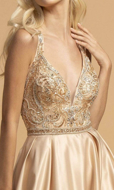 Trevi Collection - L2174 Sleeveless A-Line Evening Dress Evening Dresses