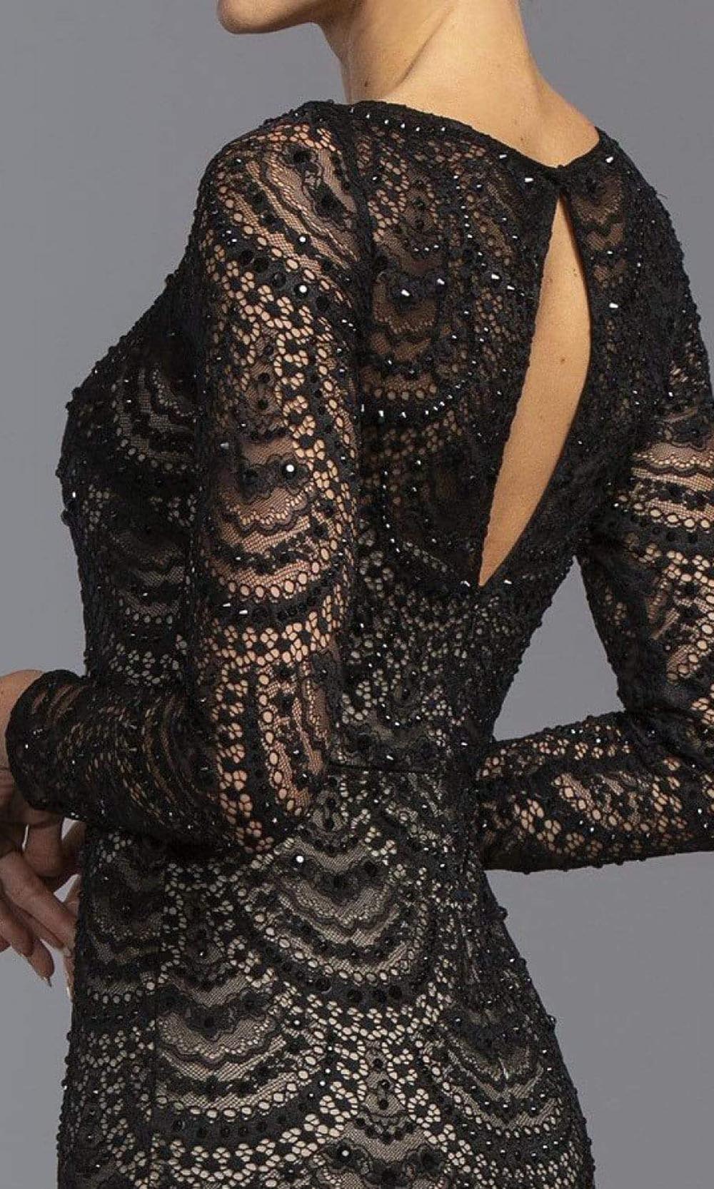 Trevi Collection - L2190 Formal Body Flattering Lace Long Dress Mother of the Bride Dresses