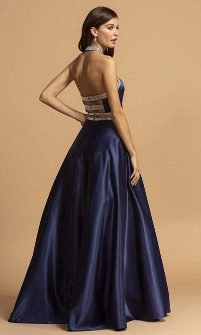 Trevi Collection - L2198 Straight A-Line Evening Dress Evening Dressses