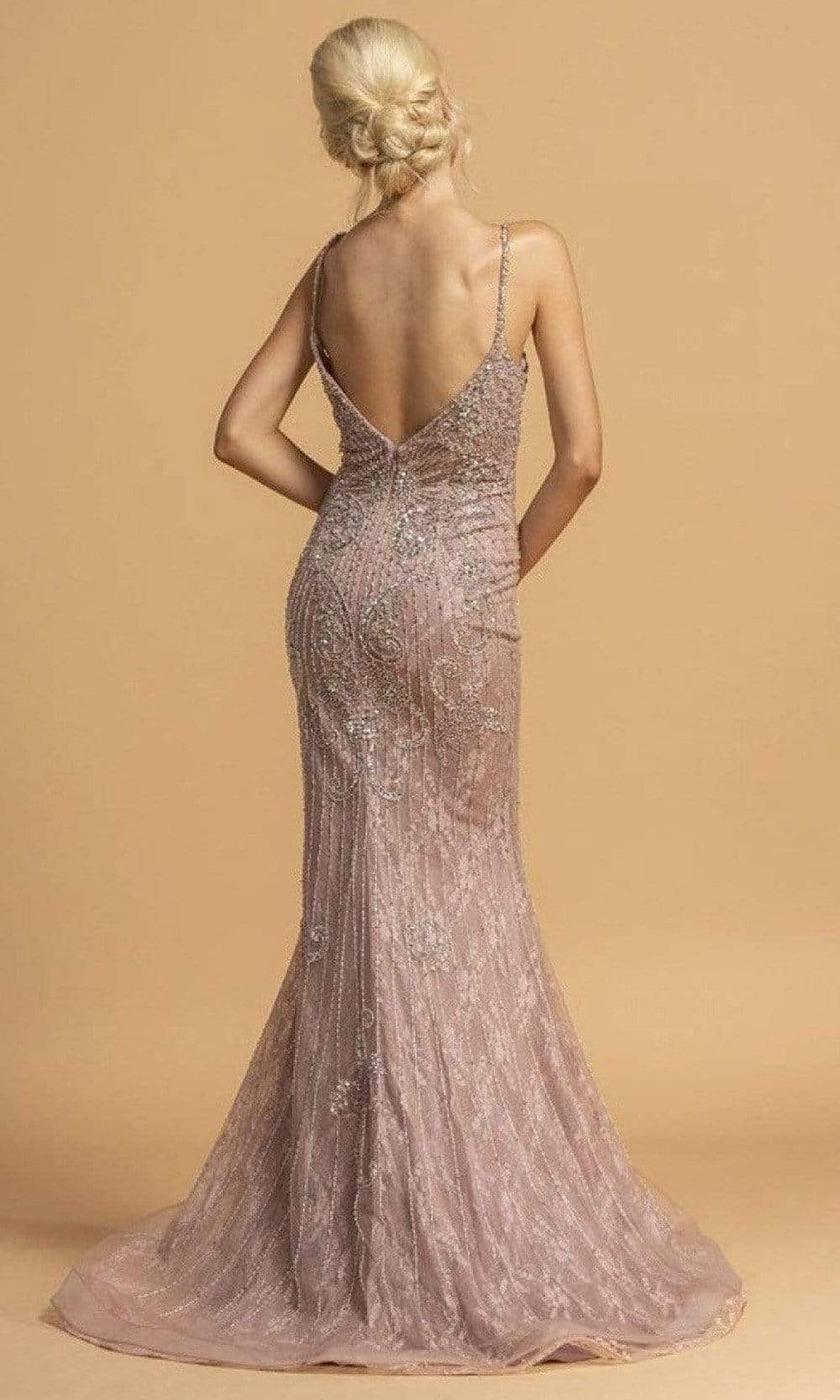 Trevi Collection - L2230 Appliques A-Line Evening Dress Evening Dresses