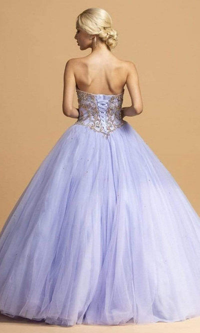 Trevi Collection - L2243 Sweetheart Basque Ball Gown Ball Gowns