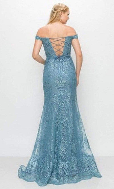 Trevi Collection - L2383 Off Shoulder A-Line Dress Evening Dresses