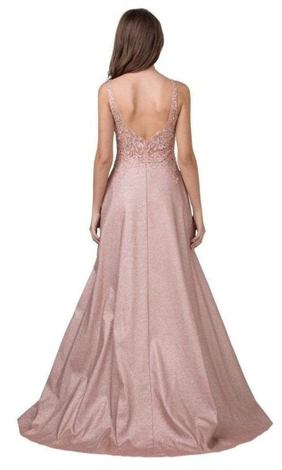 Trevi Collection - L2409 Beaded A-Line Evening Dress Evening Dresses