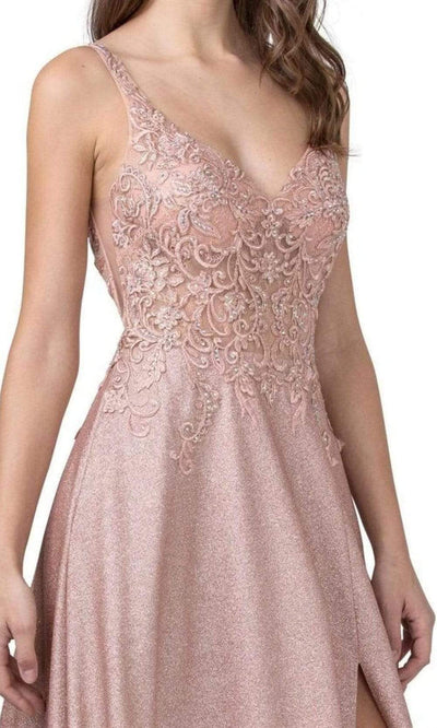 Trevi Collection - L2409 Beaded A-Line Evening Dress Evening Dresses