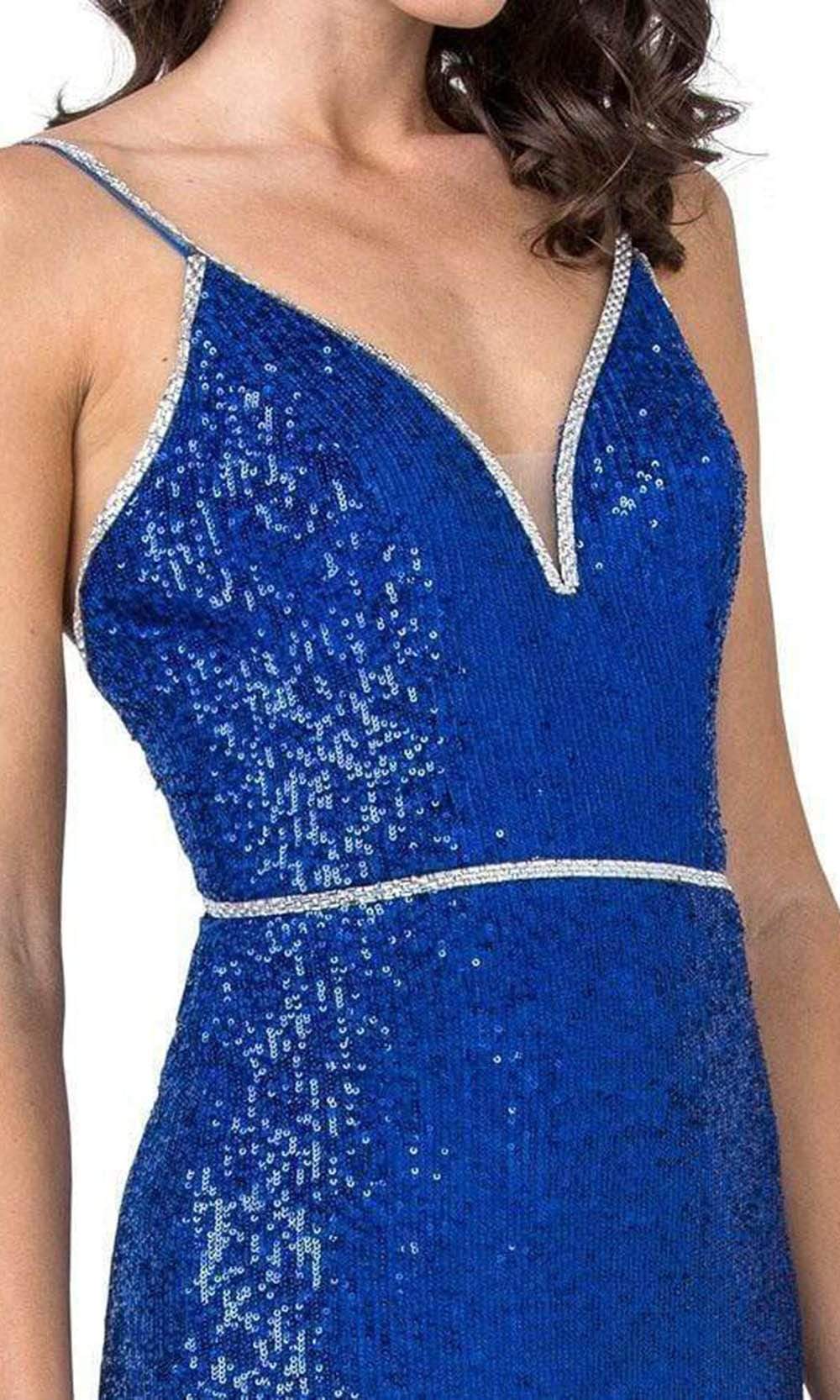 Trevi Collection - L2445 Sequined Allover Long Glam Dress Evening Dresses