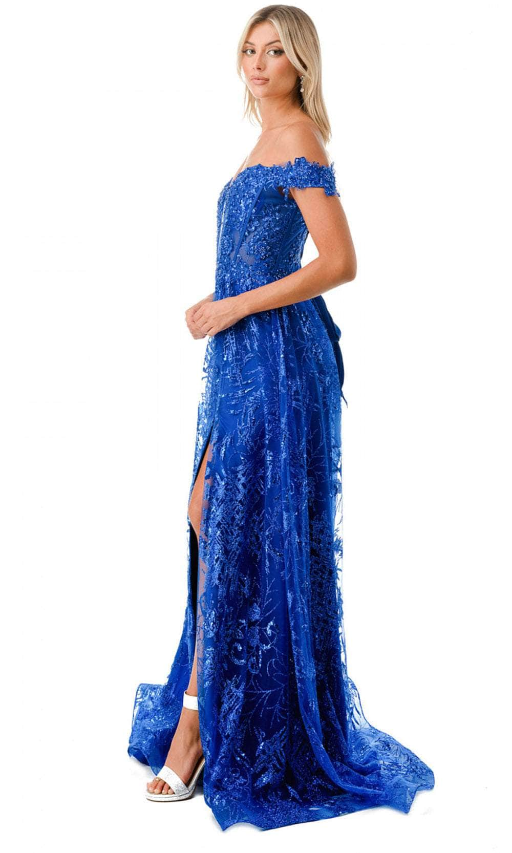 Trevi Collection L2621 - Off Shoulder Evening Gown