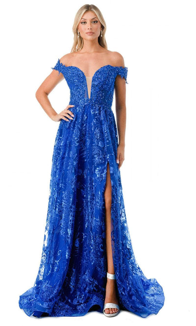 Trevi Collection L2621 - Off Shoulder Evening Gown