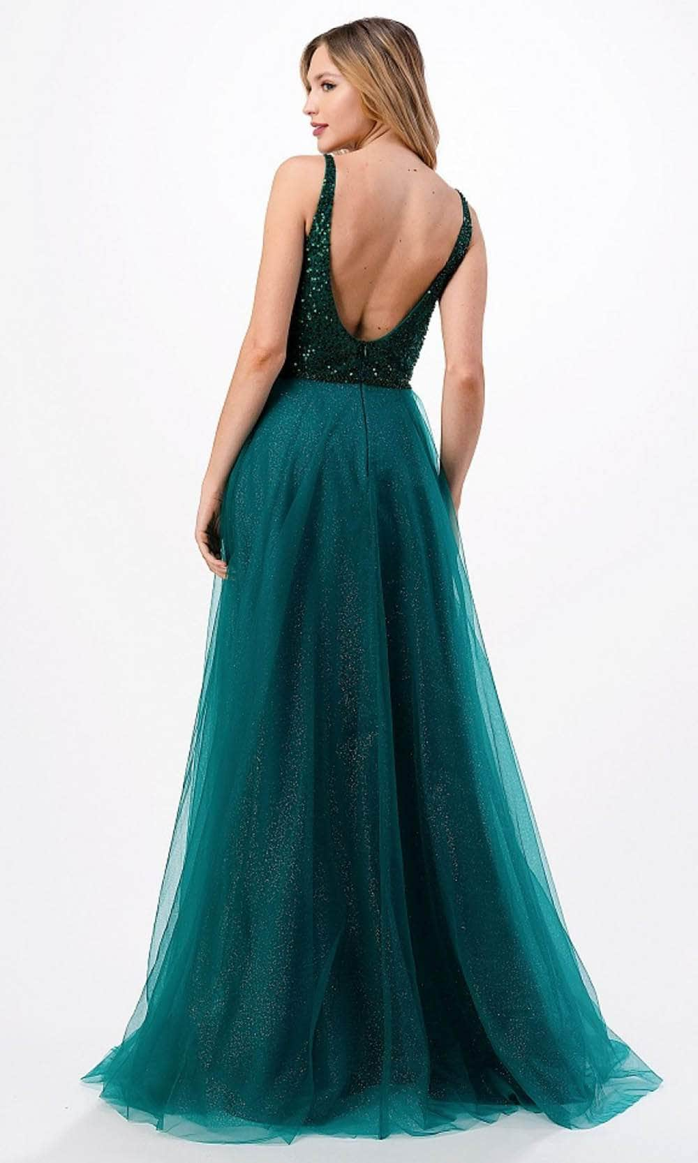 Trevi Collection L2684 - Open Back Evening Gown