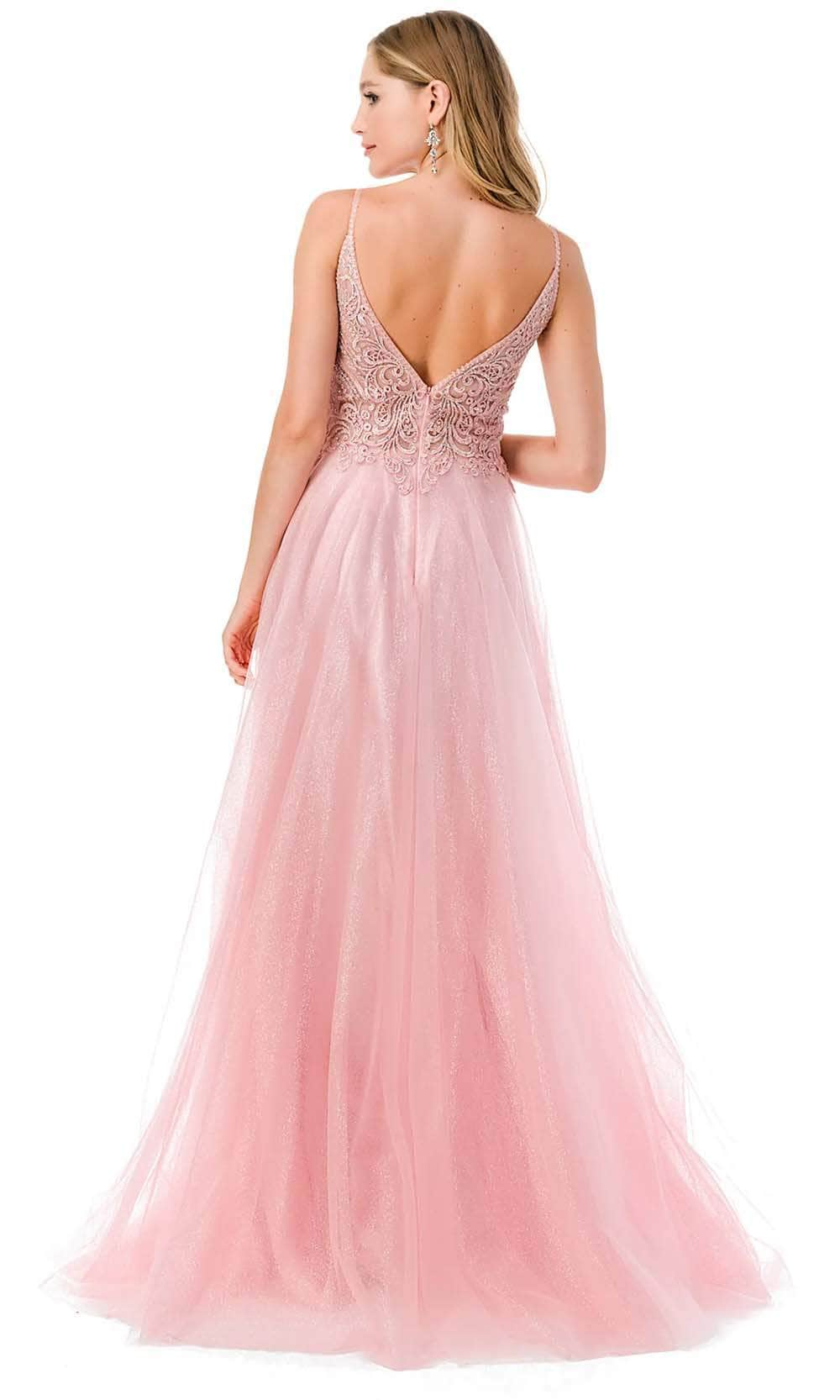 Trevi Collection L2688 - Spaghetti Straps Tulle Prom Dress