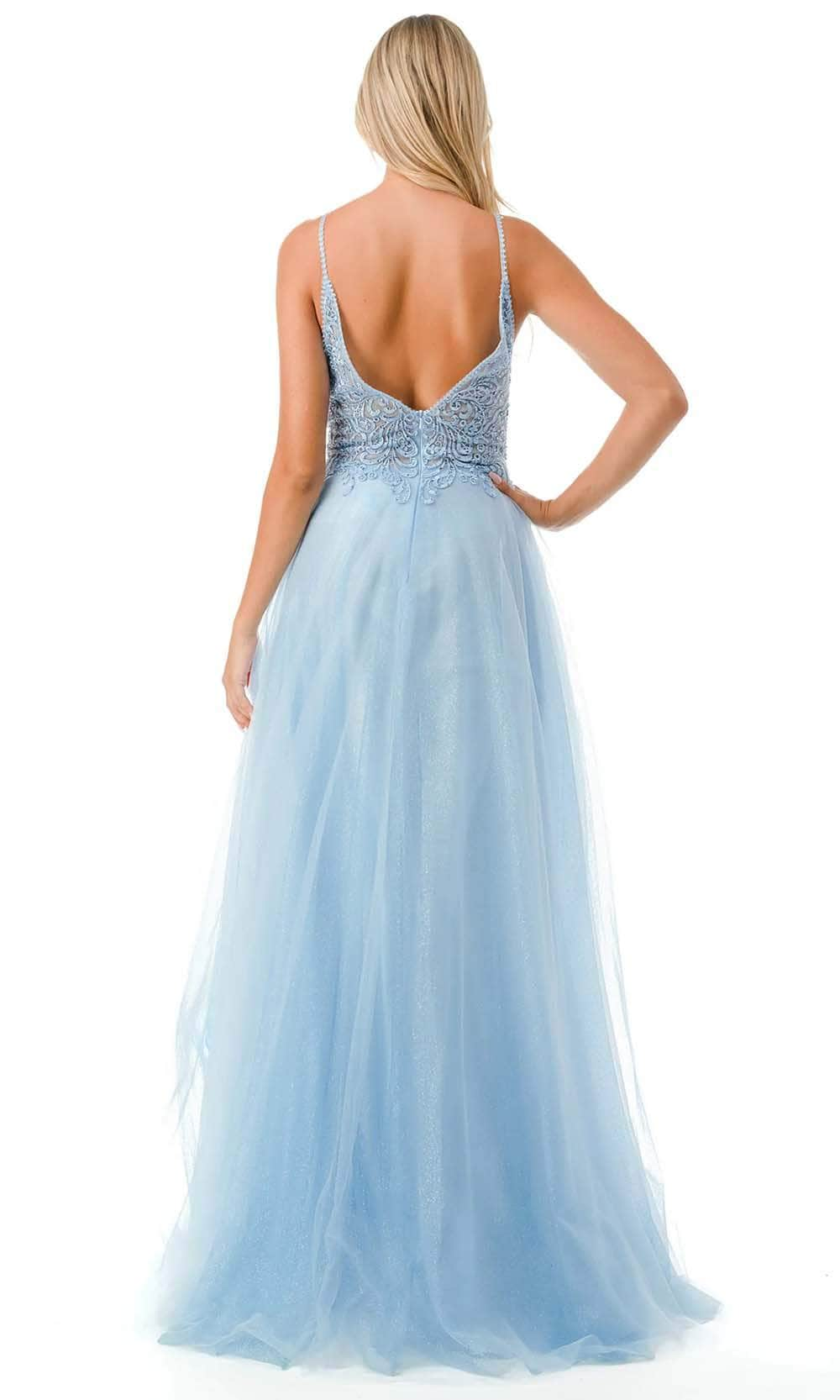 Trevi Collection L2688 - Spaghetti Straps Tulle Prom Dress