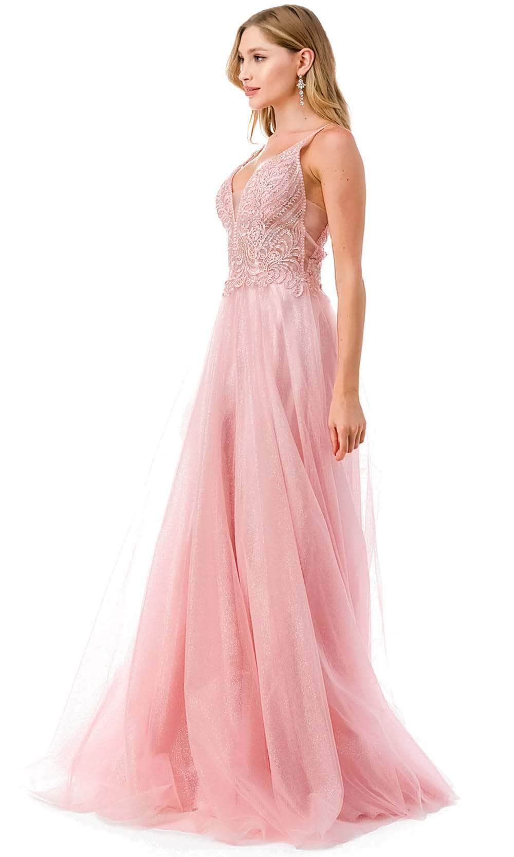 Trevi Collection L2688 - Spaghetti Straps Tulle Prom Dress