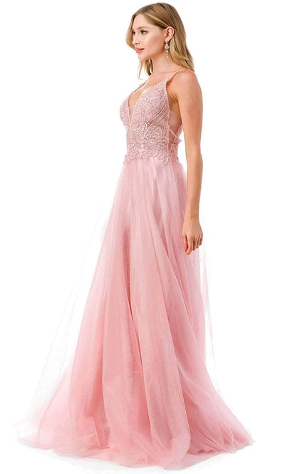 Trevi Collection L2688 - Spaghetti Straps Tulle Prom Dress