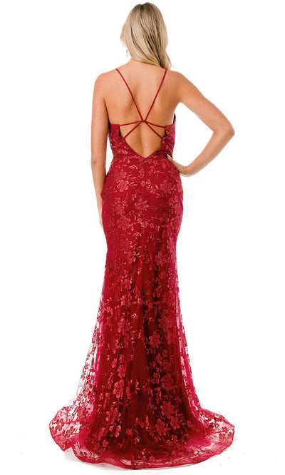 Trevi Collection L2755T - Glitter Prom Dress