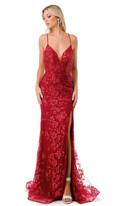 Trevi Collection L2755T - Glitter Prom Dress