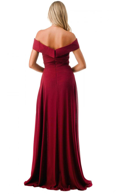 Trevi Collection L2767Y - Off Shoulder Evening Gown