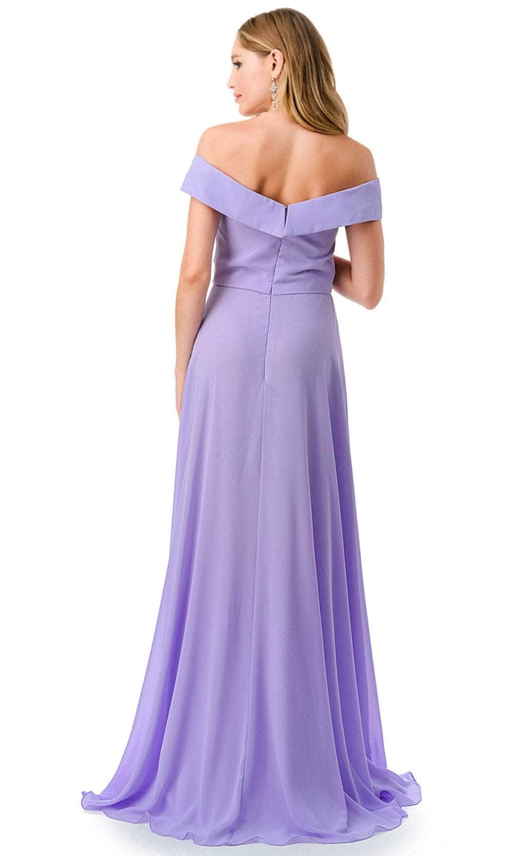 Trevi Collection L2767Y - Off Shoulder Evening Gown