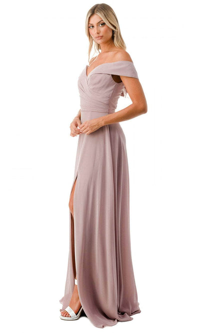 Trevi Collection L2767Y - Off Shoulder Evening Gown