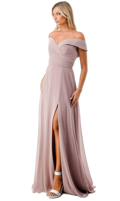 Trevi Collection L2767Y - Off Shoulder Evening Gown