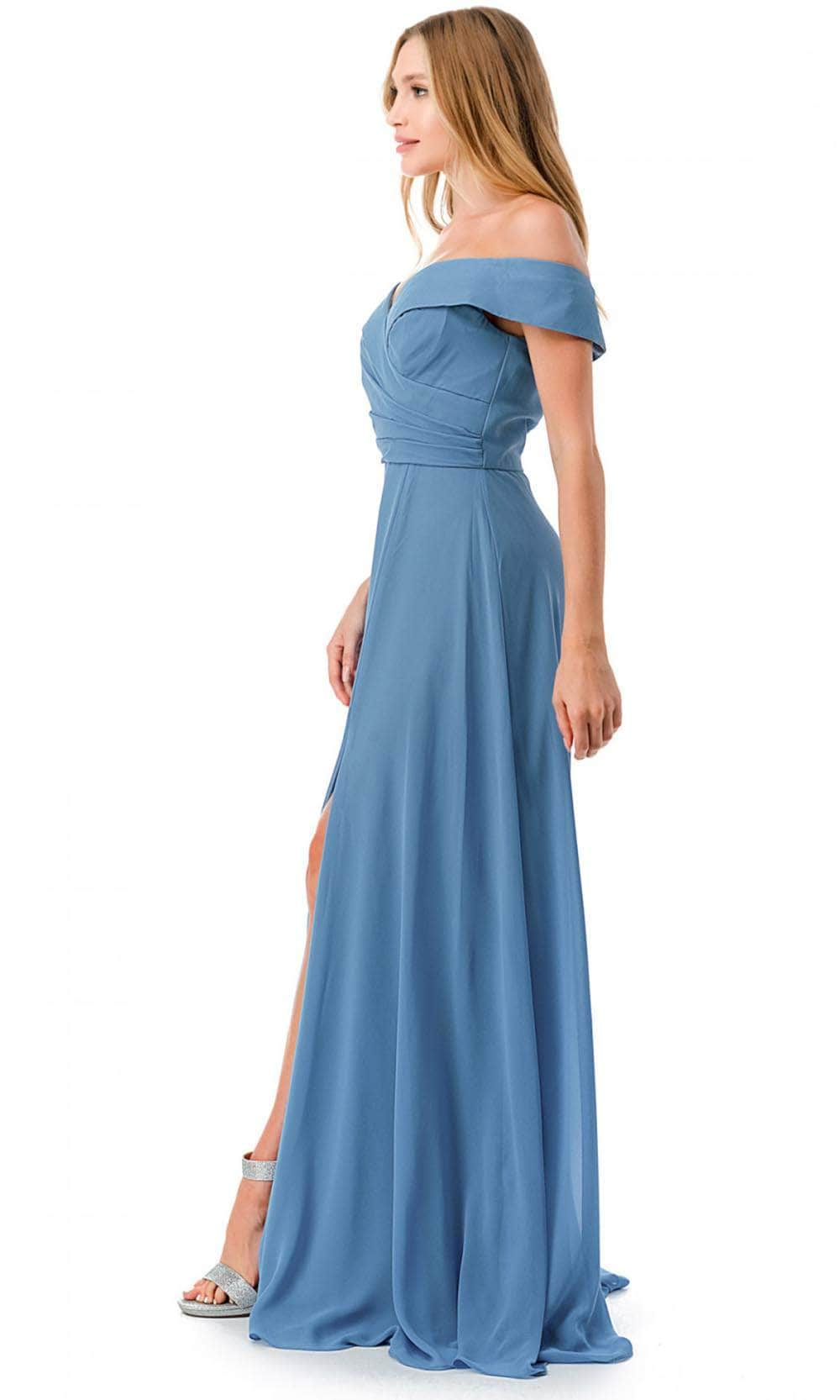 Trevi Collection L2767Y - Off Shoulder Evening Gown