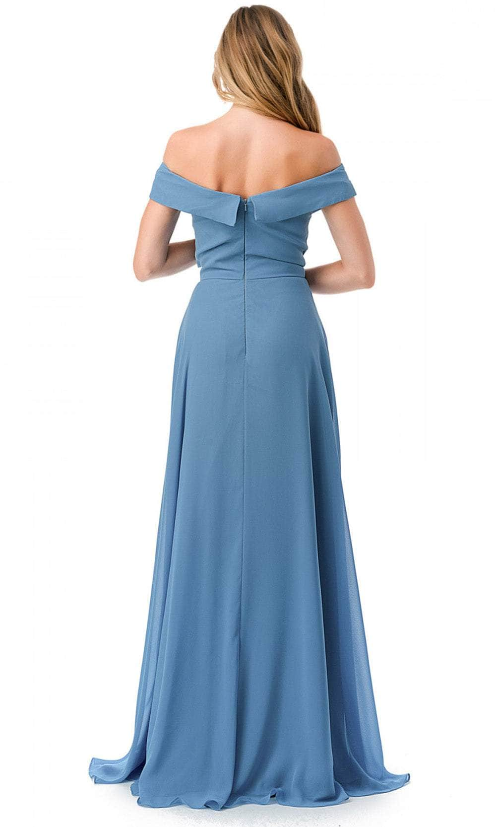 Trevi Collection L2767Y - Off Shoulder Evening Gown