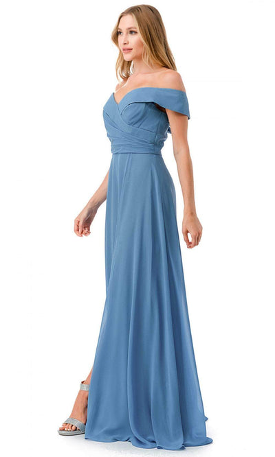 Trevi Collection L2767Y - Off Shoulder Evening Gown