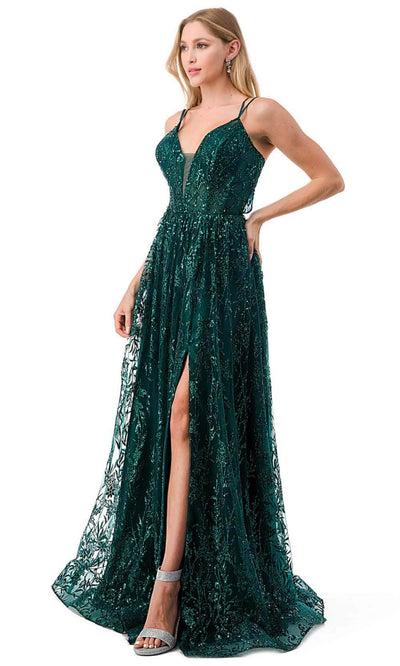 Trevi Collection L2769T - Evening Prom Dress with Slit