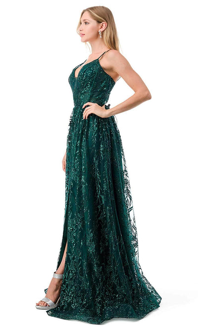 Trevi Collection L2769T - Evening Prom Dress with Slit